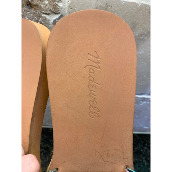 Madewell The Maddie Slide Sandal in Rainbow Stripe Size 7 NWT - Picture 4 of 6